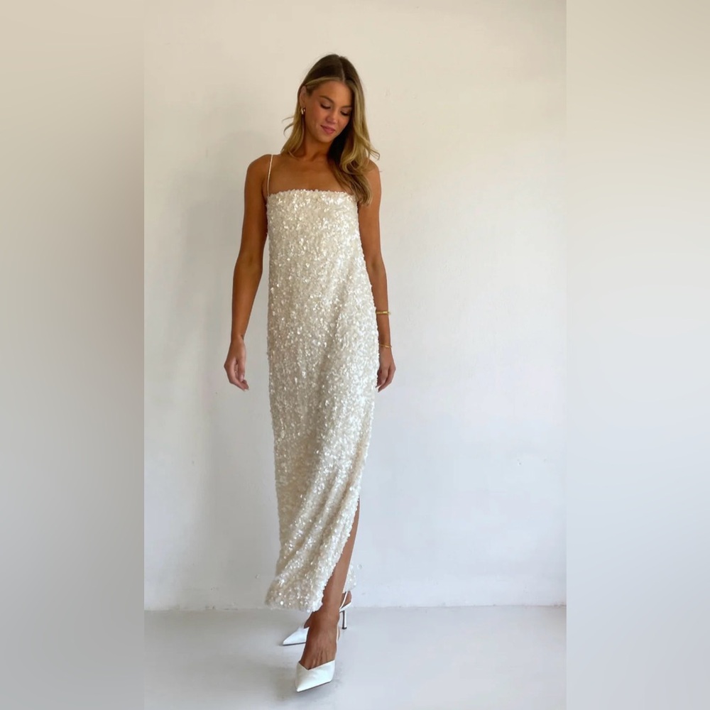 Coco & Lola Arley Marsha Maxi Dress In Cream